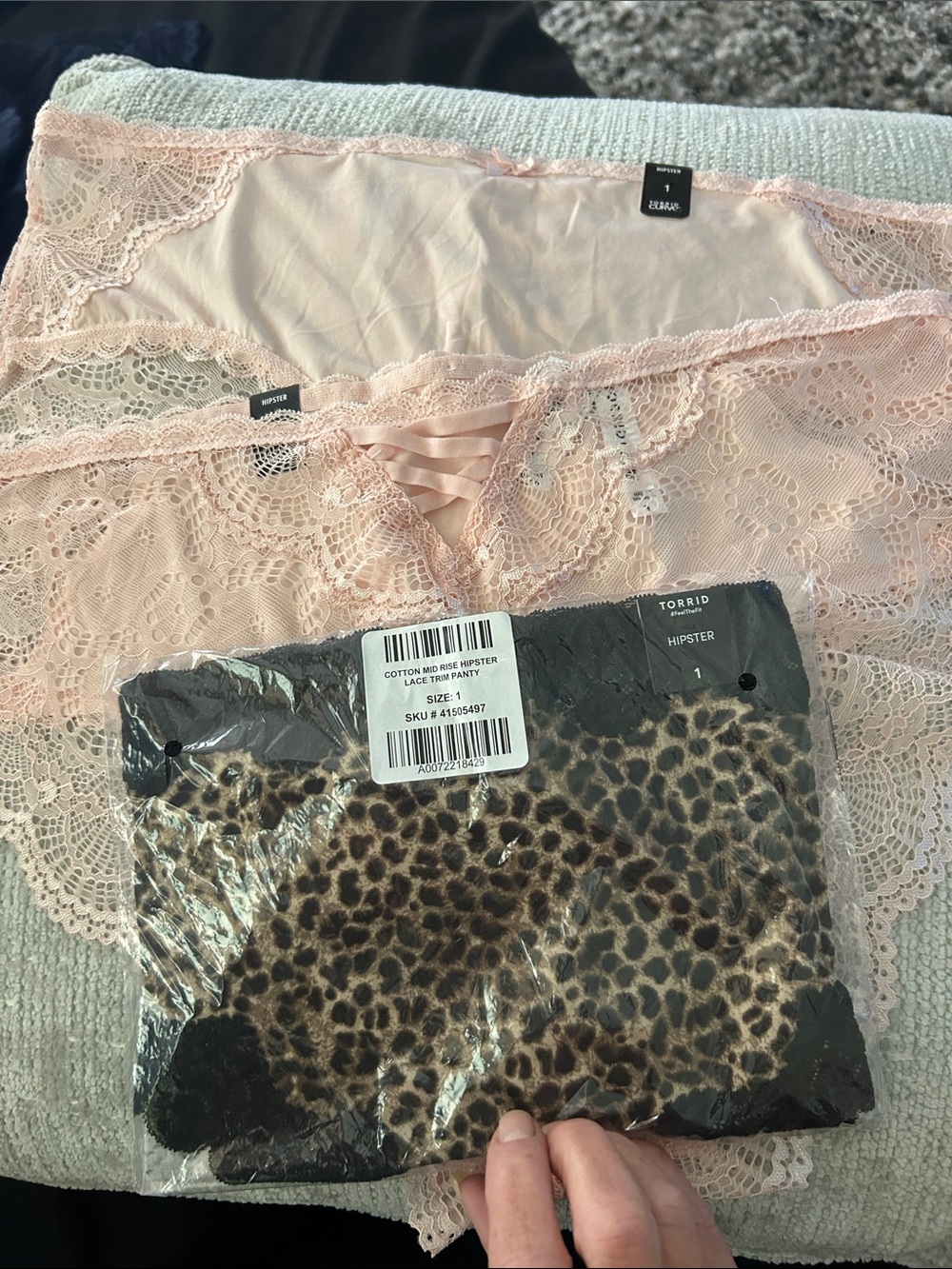 torrid Light Blush Lace hipster Panties - Set of 3 bundle lot